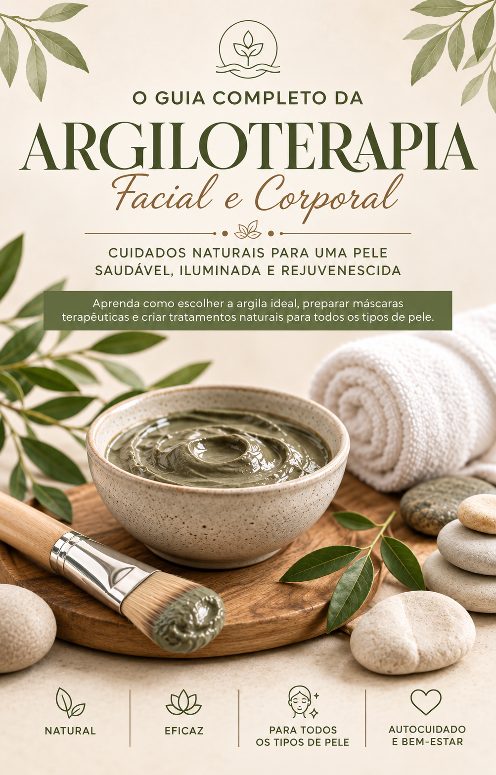 Capa do e-book O Guia Completo da Argiloterapia — Facial e Corporal, da Composé Digital.